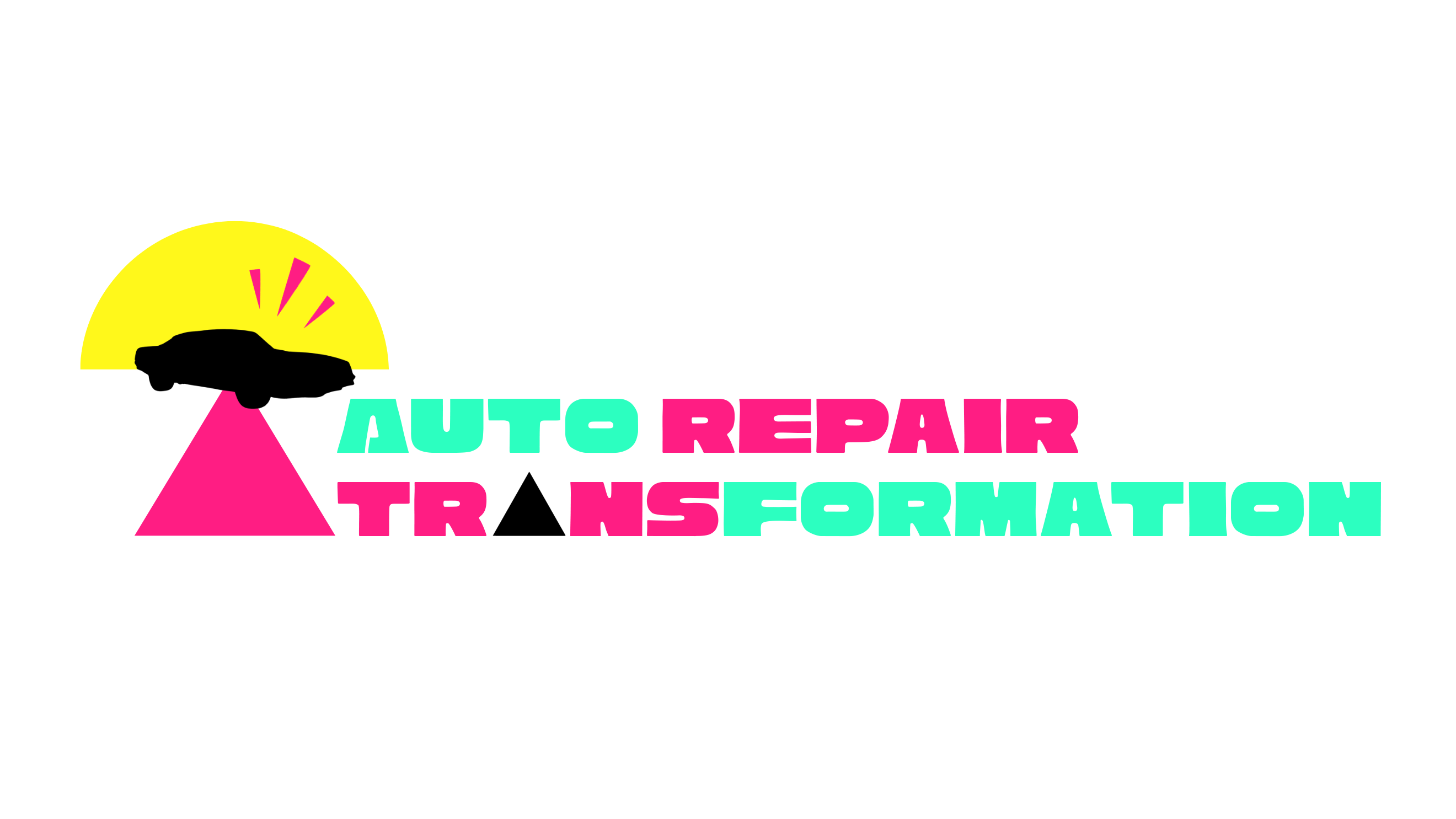 Full Color Logo Long Auto Repair Transformation
