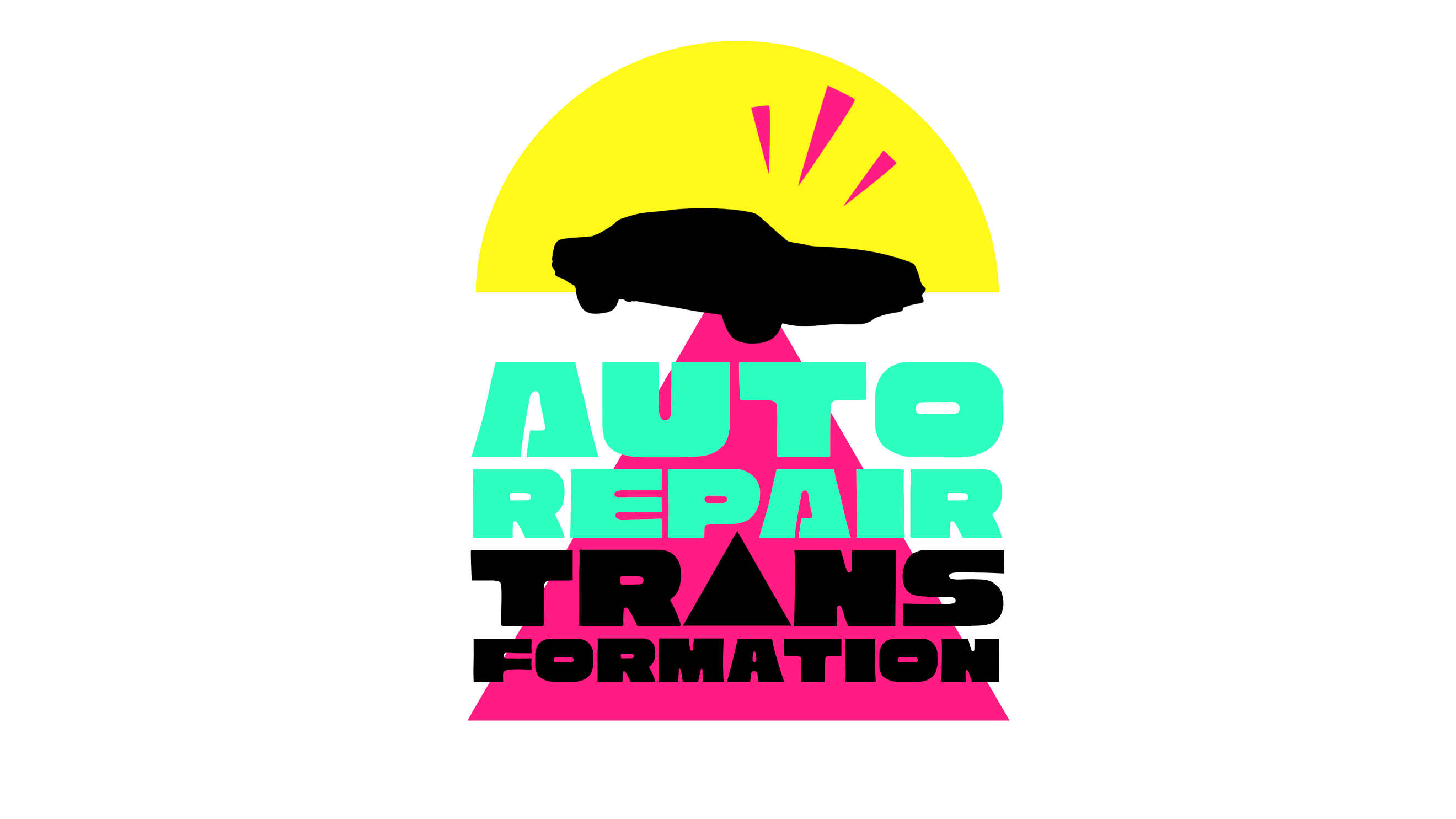 Full Color Logo Stacked Auto Repair Transformation